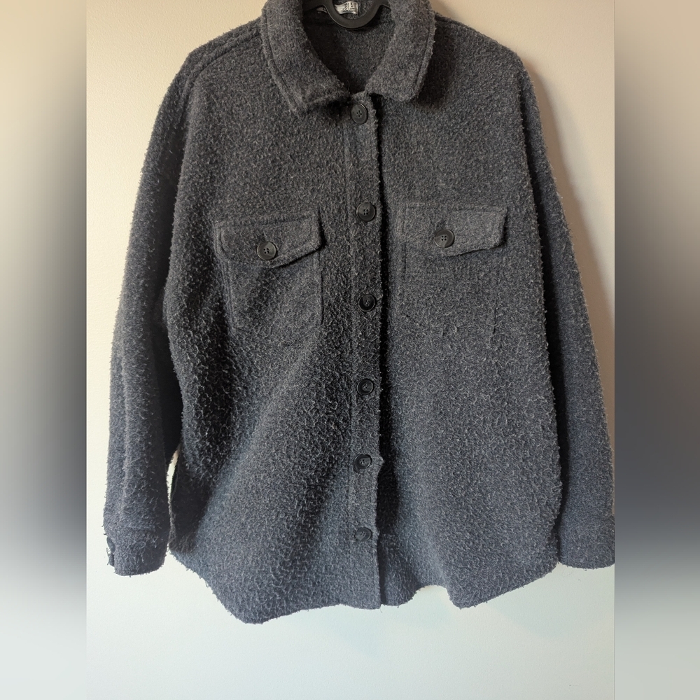 Dex Navy Teddy Jacket